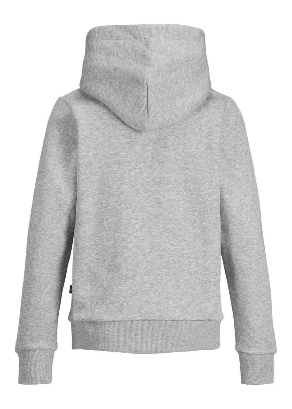 Jack & Jones Junior Grey Play Print Logo Hoodie (8-16yrs)