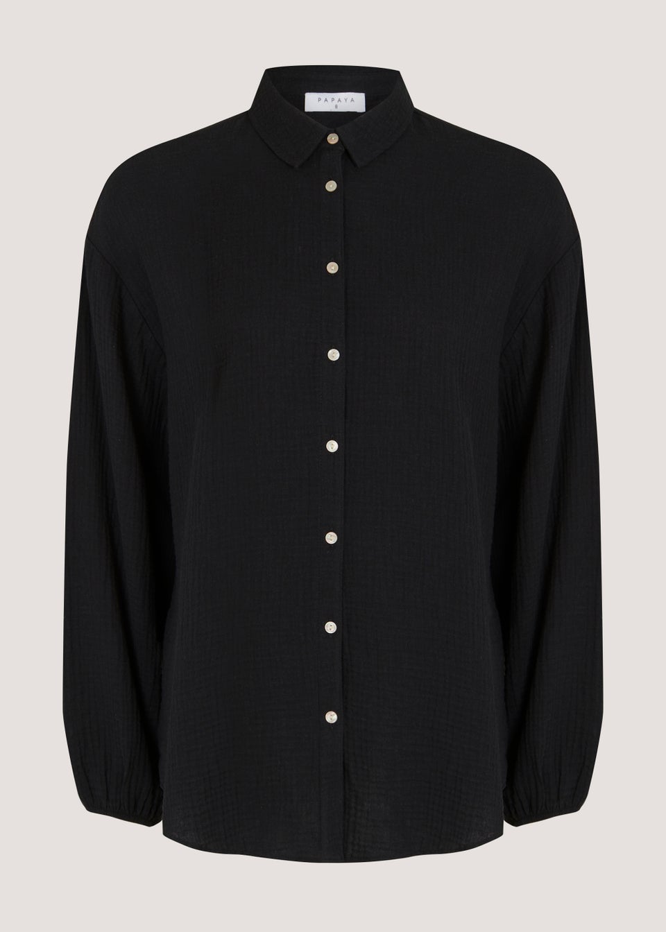 Black Double Cloth Shirt