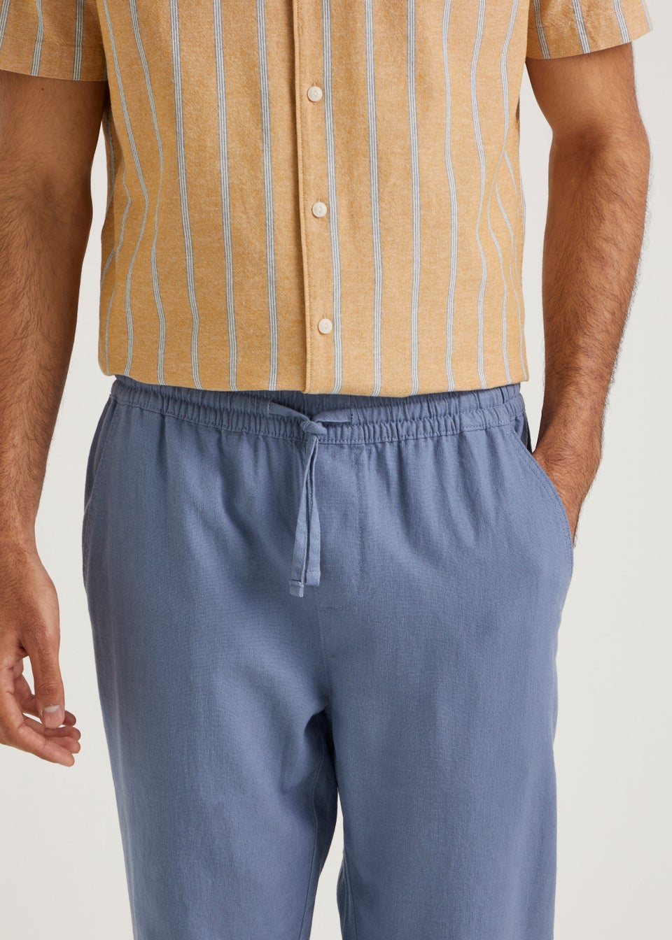 Matalan Girls Pink Linen Chino Trousers Size 3-4 Years Regular Button –  Preworn Ltd
