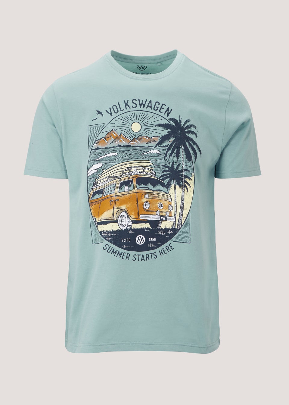 Blue VW Summer Print T-Shirt