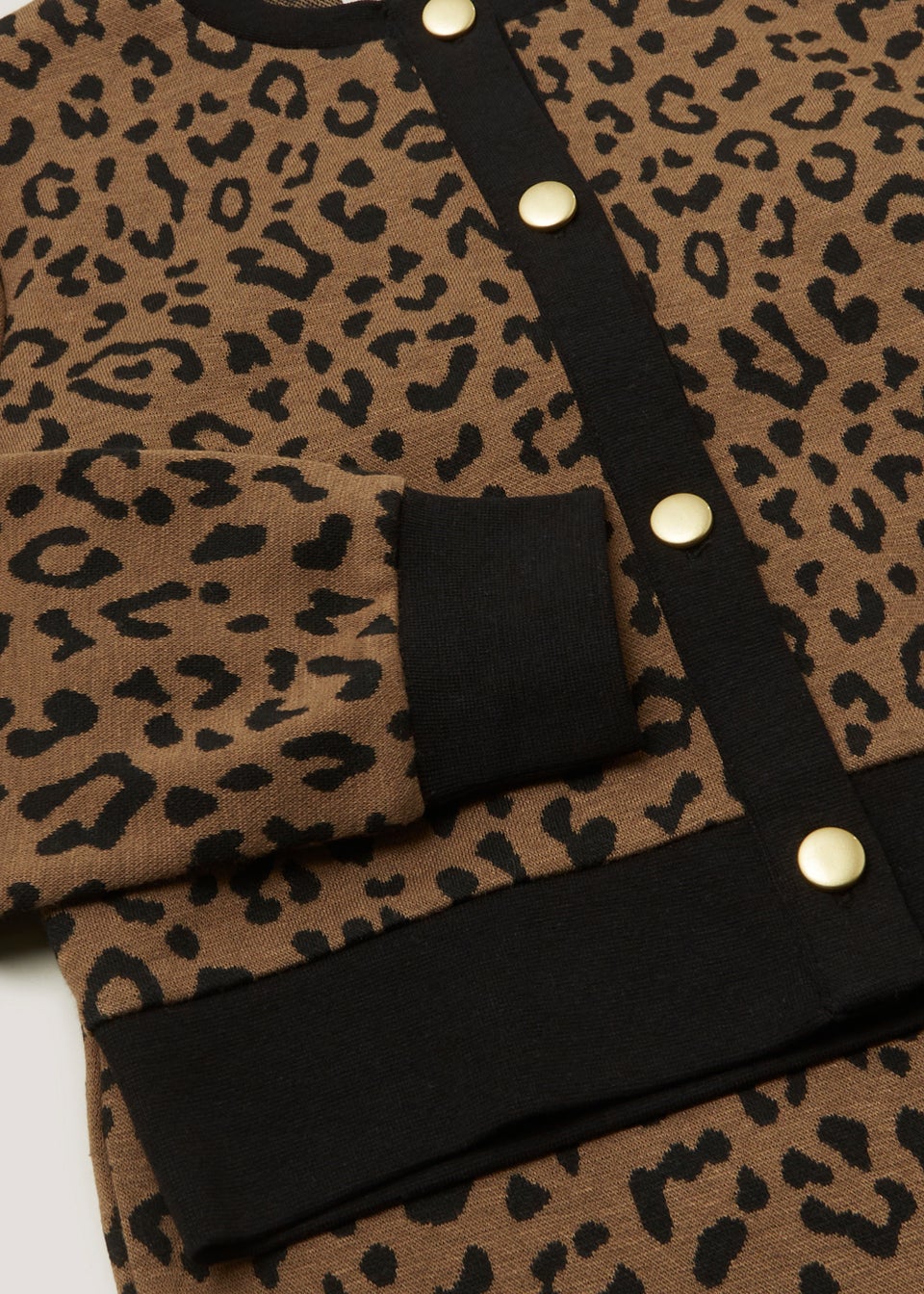 Leopard print 2025 skirt cardigan