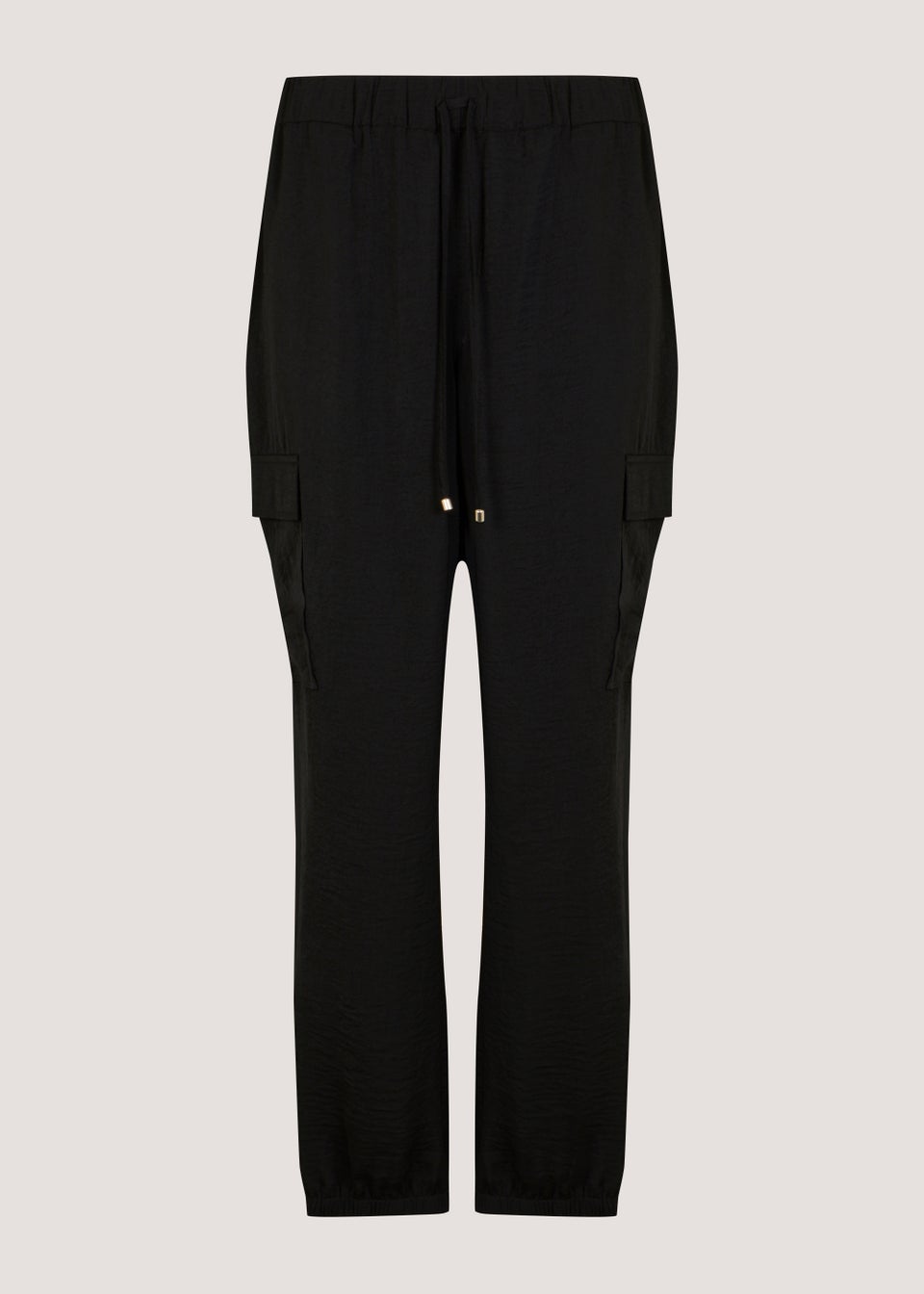 Black Cargo Joggers