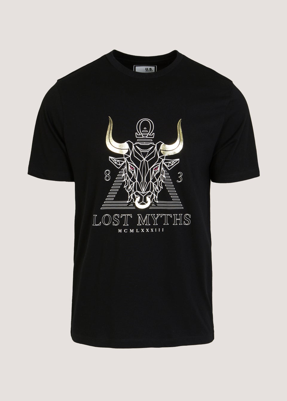 US Athletic Black Lost Myths T-Shirt