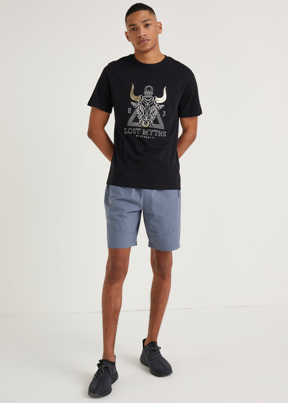 US Athletic Black Lost Myths T-Shirt