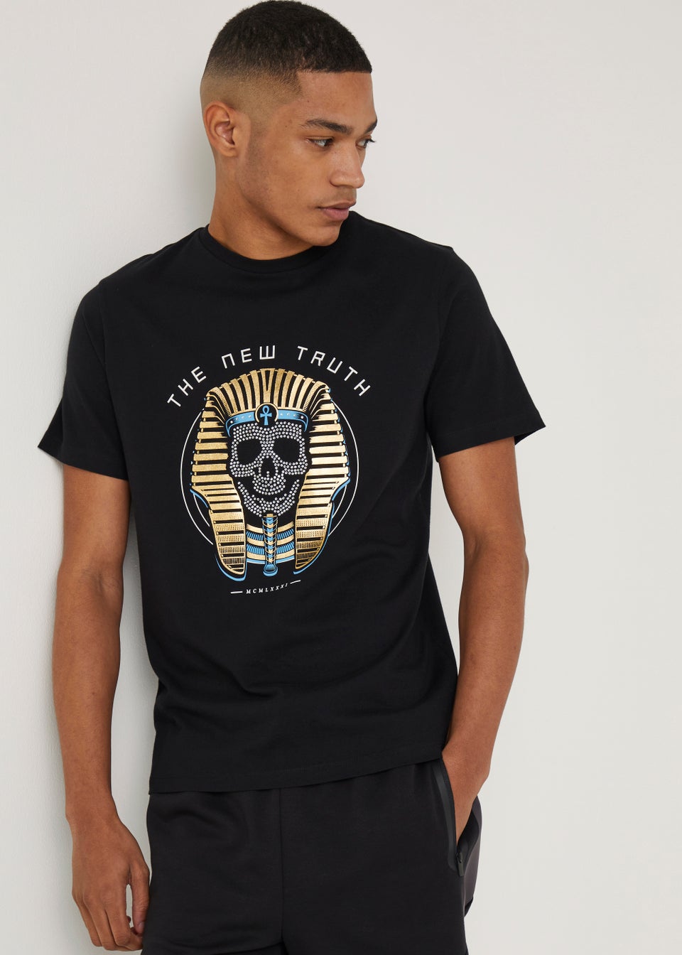 US Athletic Black New Truth T-Shirt - Matalan