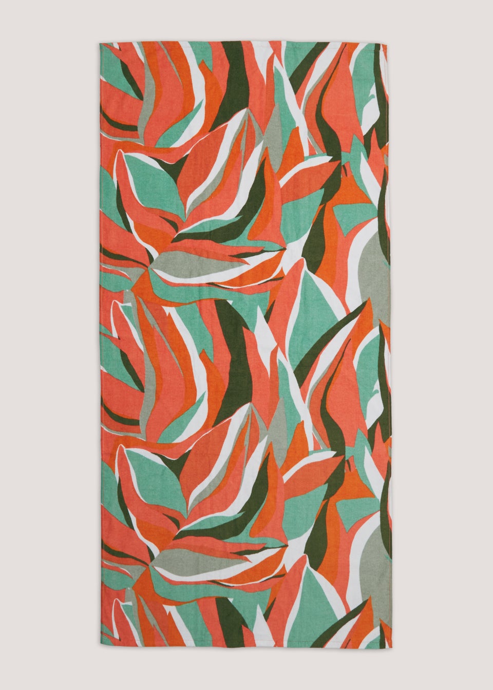 Island Leaf Print Beach Towel (150cm x 70cm)