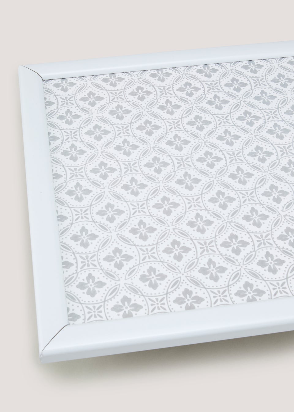 Grey Geo Print Lap Tray