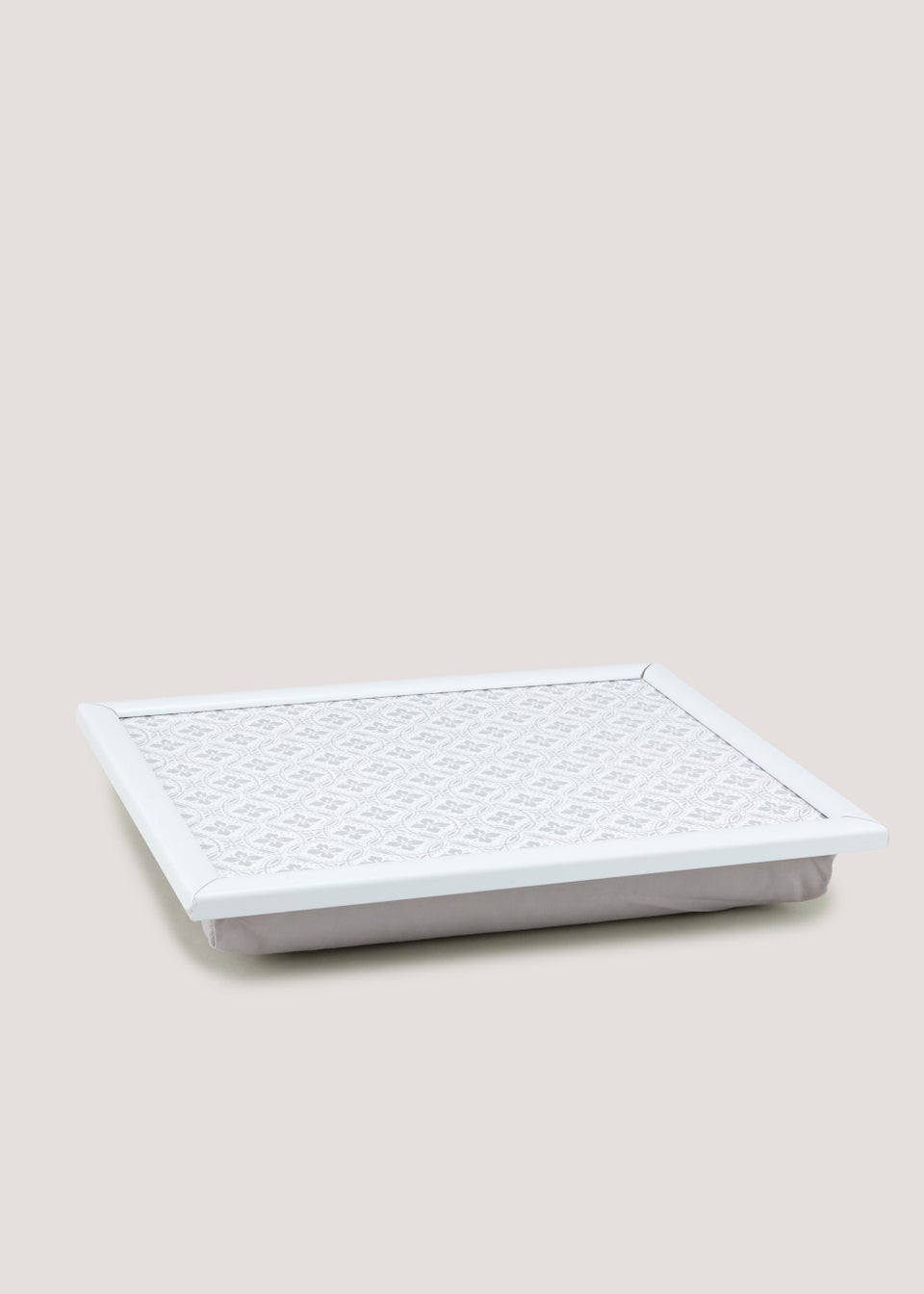 Grey Geo Print Lap Tray