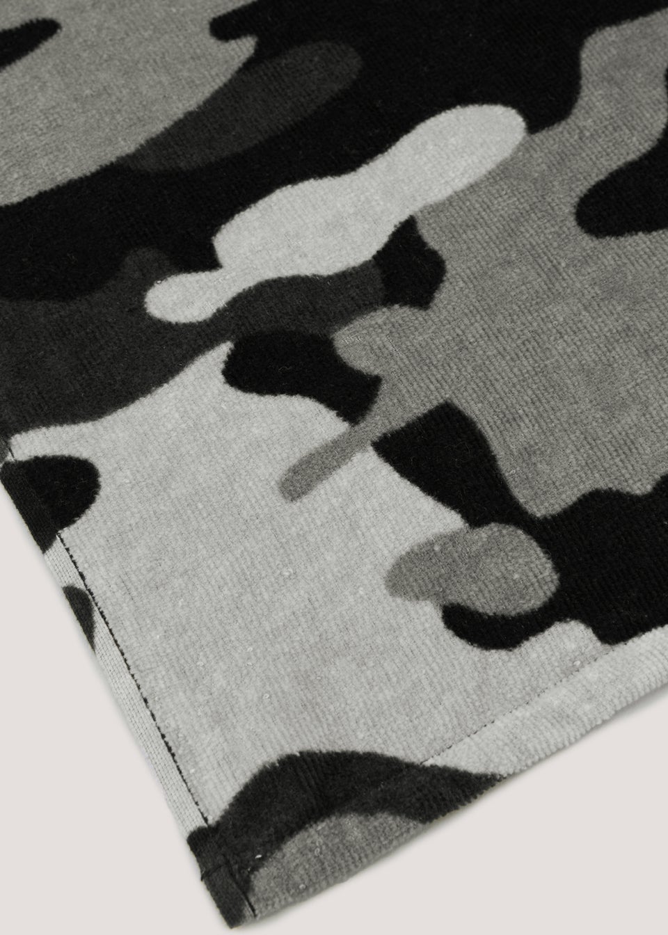 Kids Black Camouflage Beach Towel (150cm x 70cm)