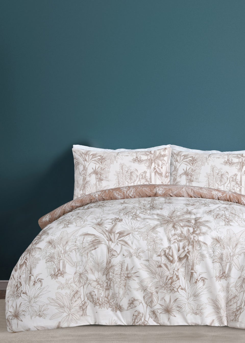 Sleepdown Natural Tropical Monkey Duvet Cover