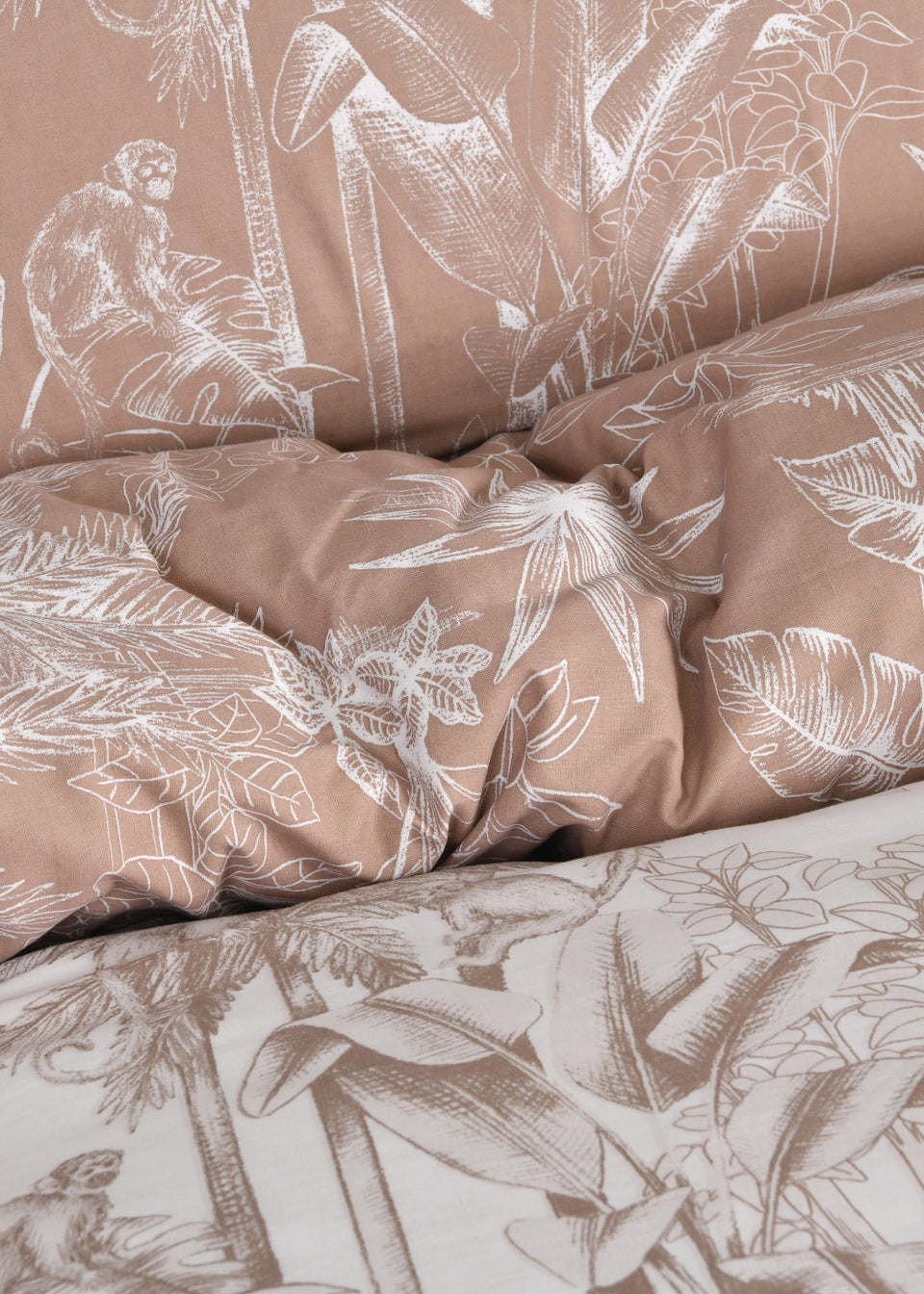Sleepdown Natural Tropical Monkey Duvet Cover