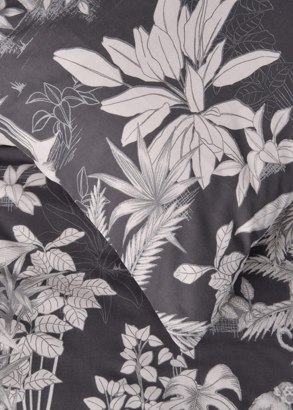 Sleepdown Black Tropical Duvet Cover