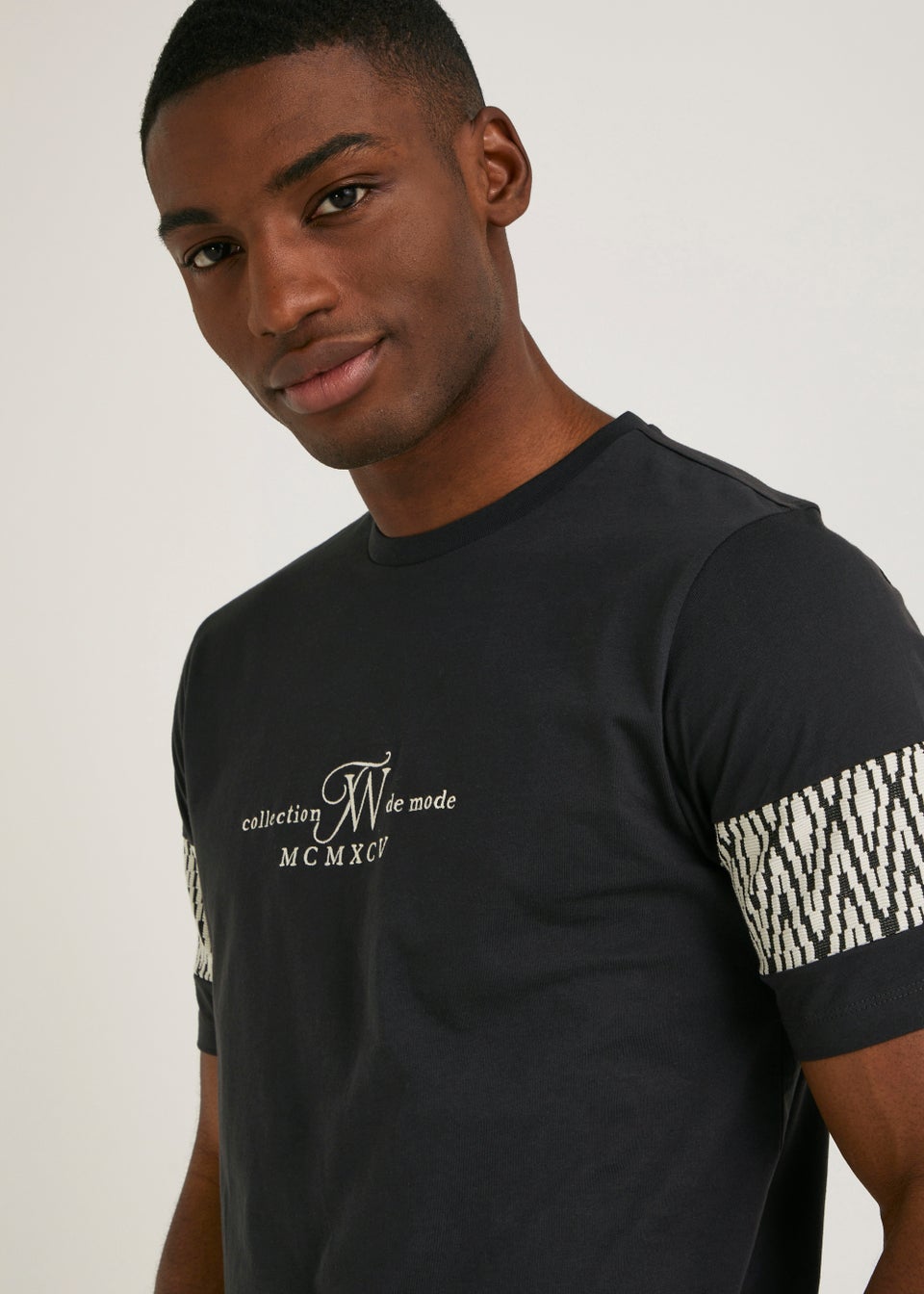 T&W Black Zigzag T-Shirt