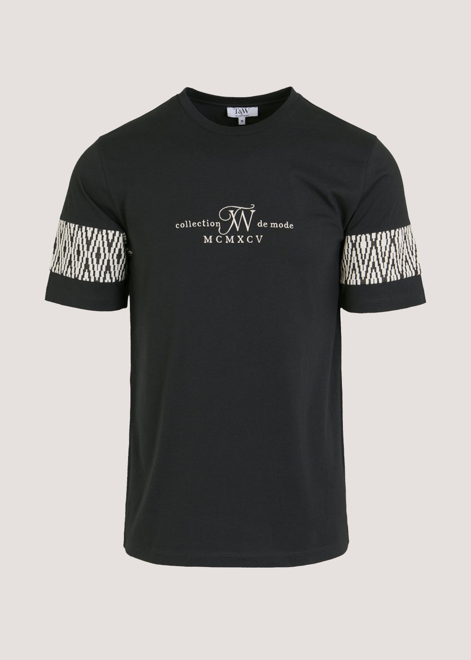 T&W Black Zigzag T-Shirt