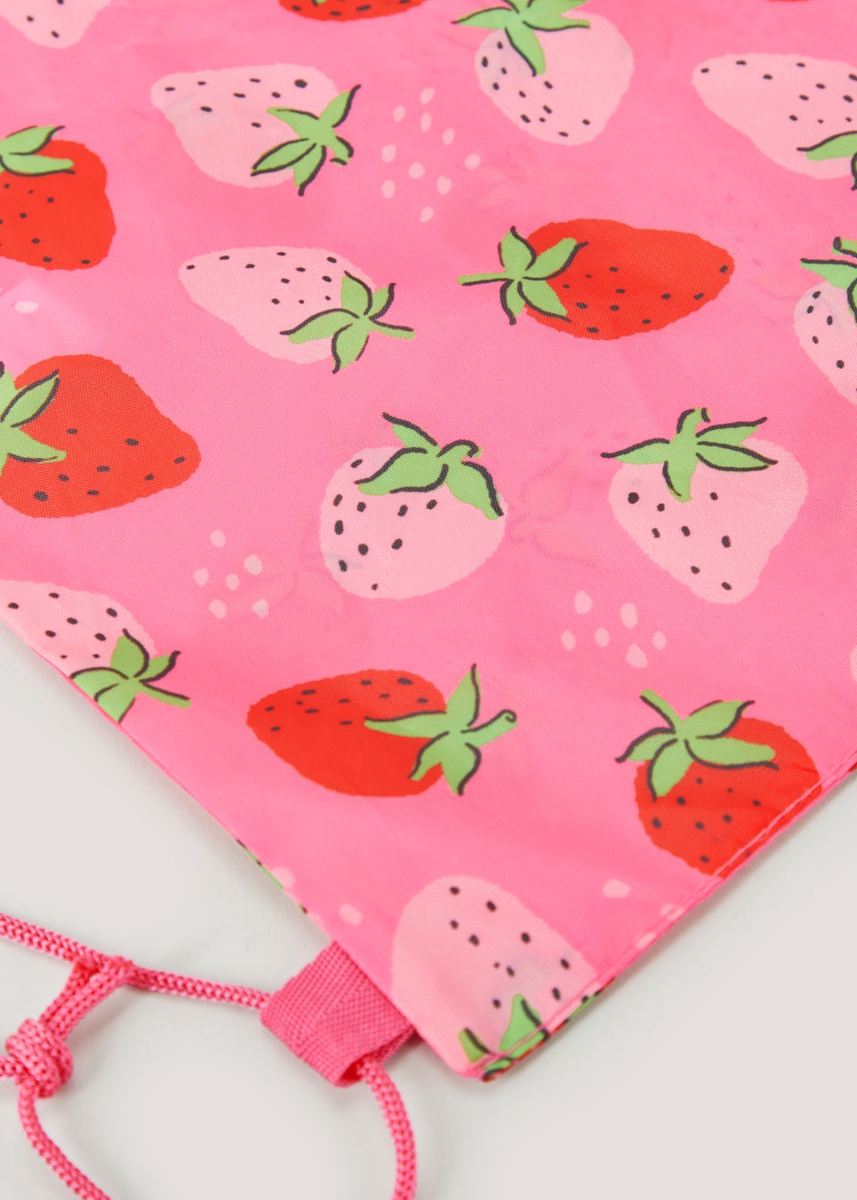 Girls Pink Strawberry Swim Bag