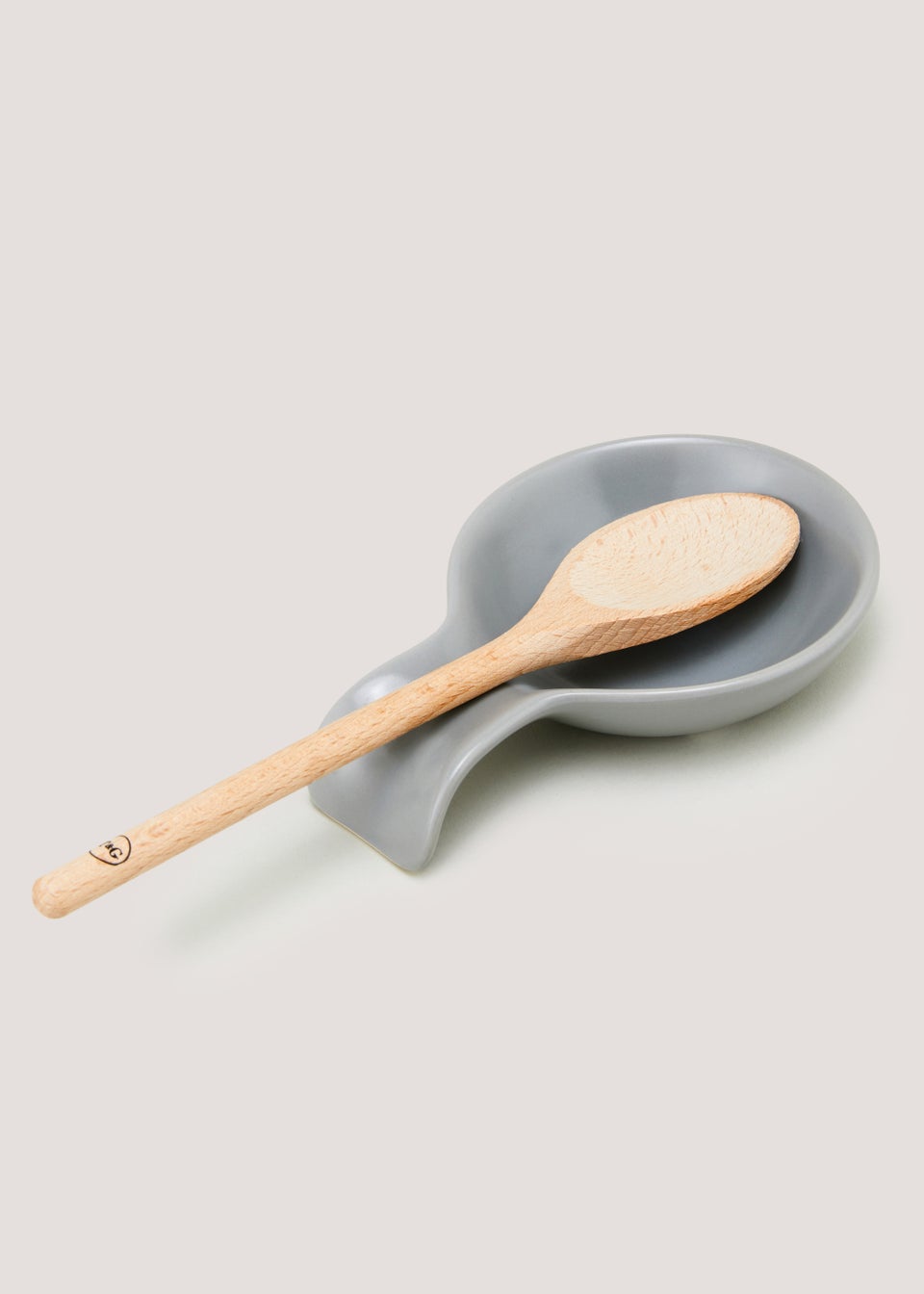Grey Spoon Rest (18cm x 12cm)