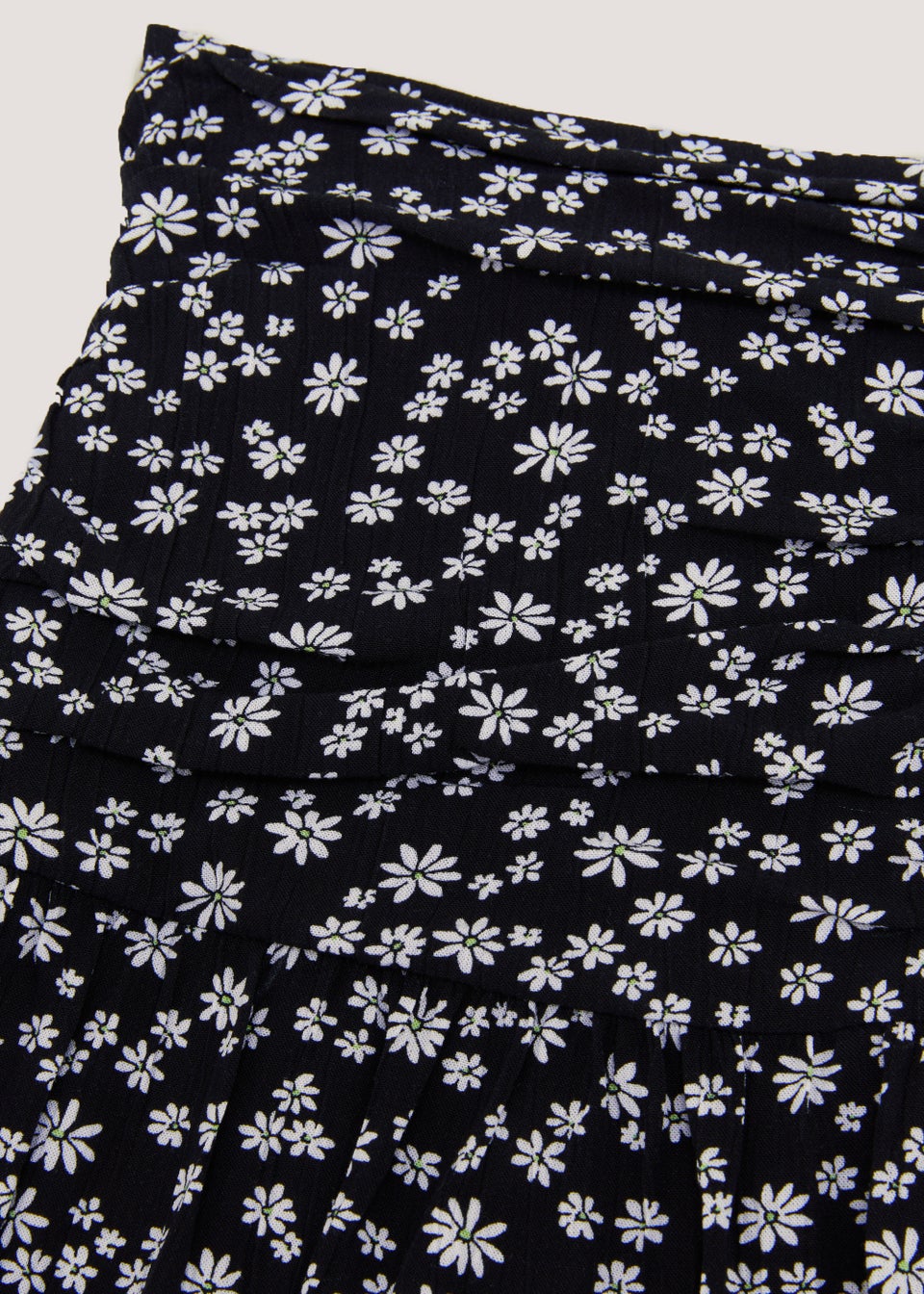 Girls Candy Couture Black Floral Co-Ord Skirt (9-16yrs)