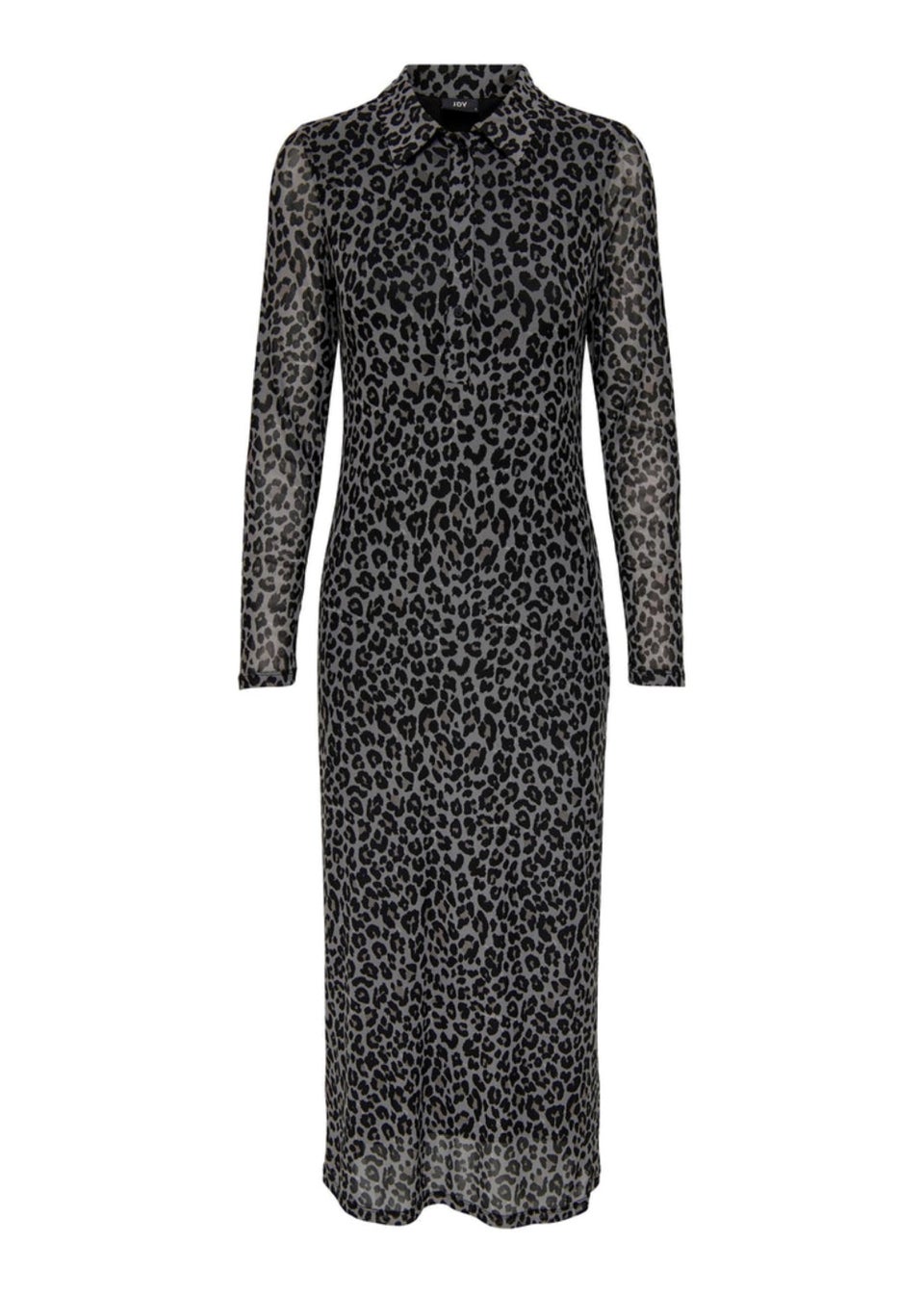 JDY Penelope Black Animal Print Midaxi Dress