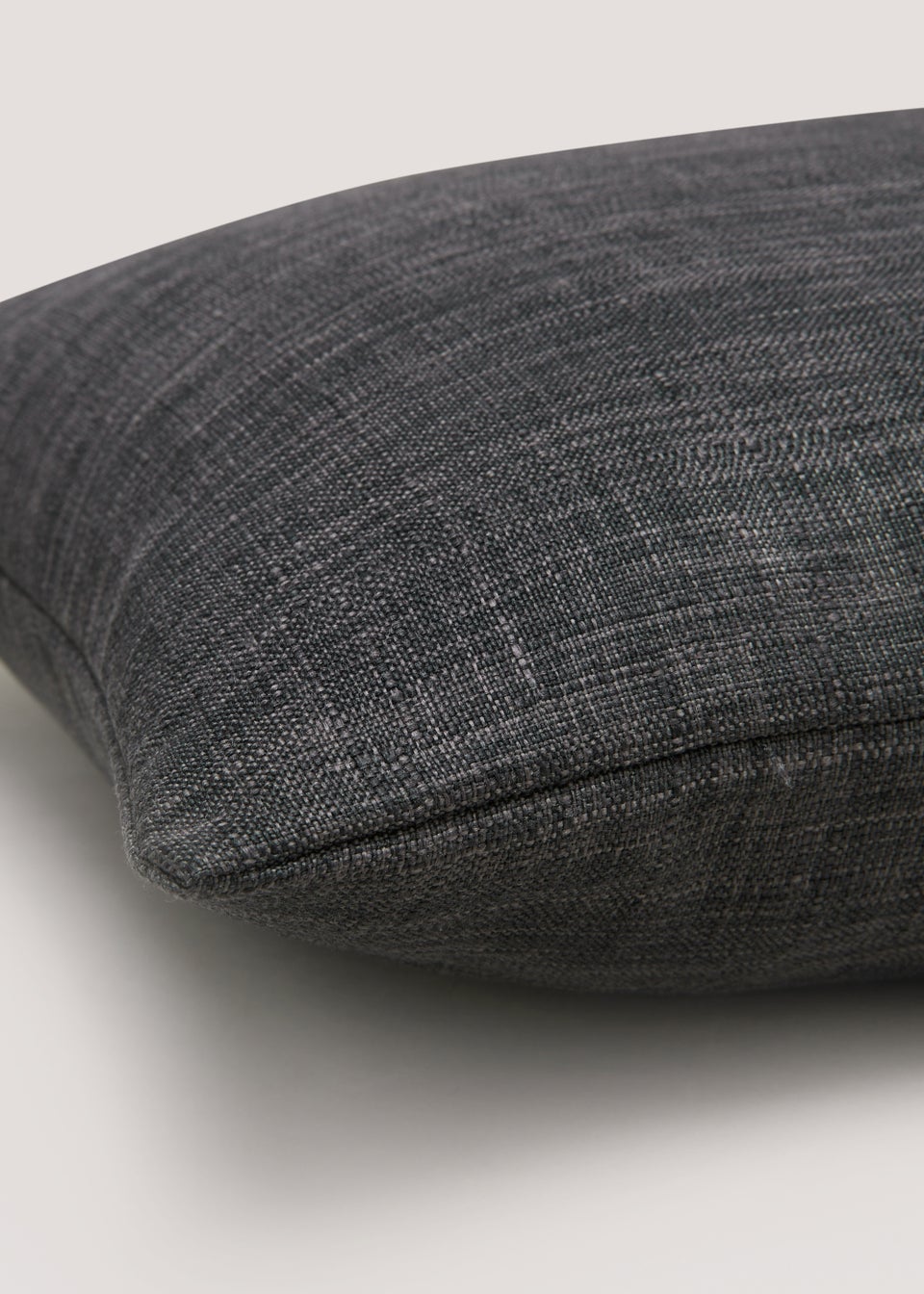 Black Linen-Look Cushion (43cm x 43cm)