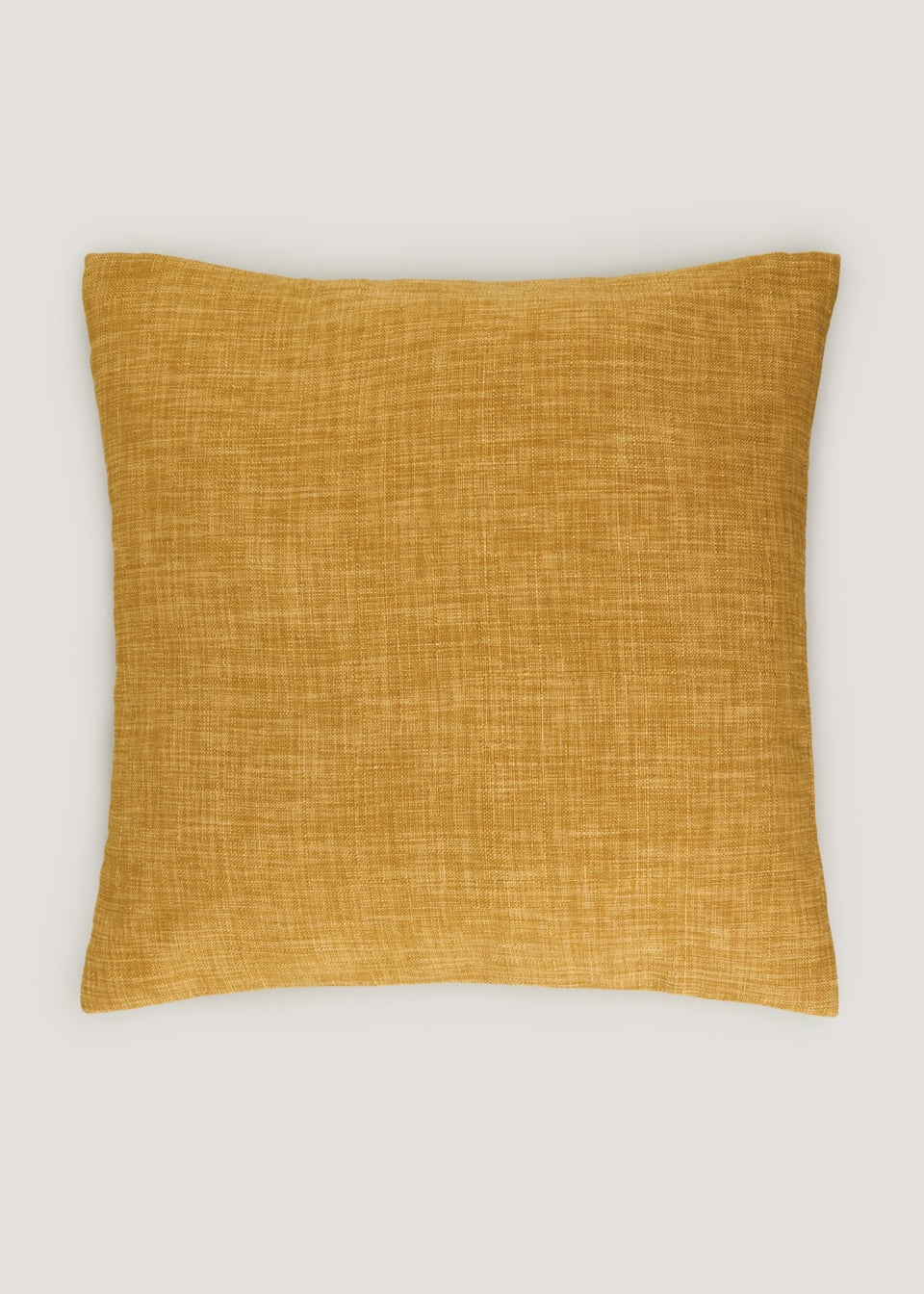Yellow Linen-Look Cushion (43cm x 43cm)