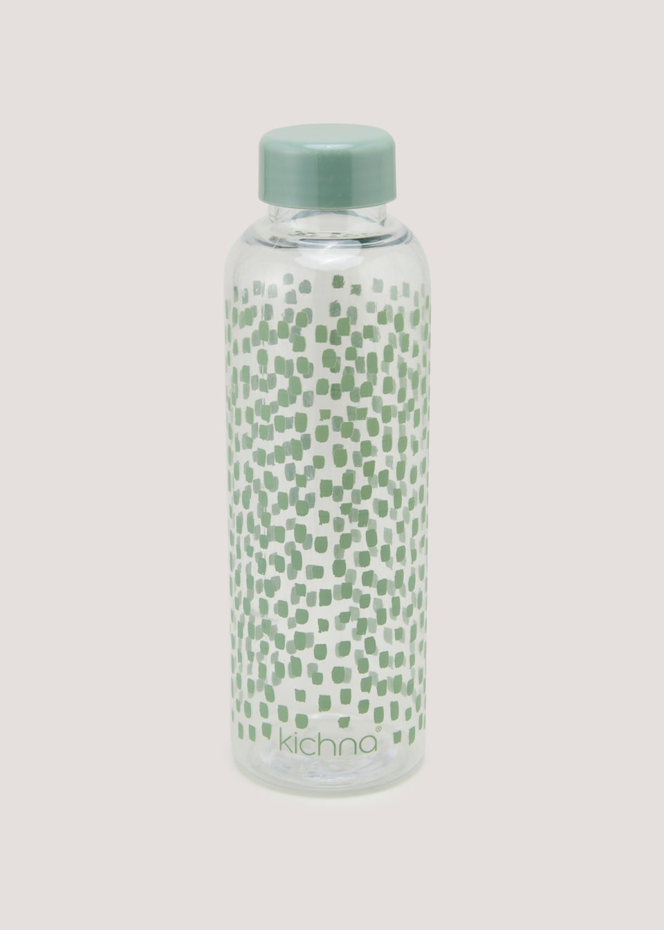 Green Dash Print Water Bottle (21.5cm x 6.5cm)
