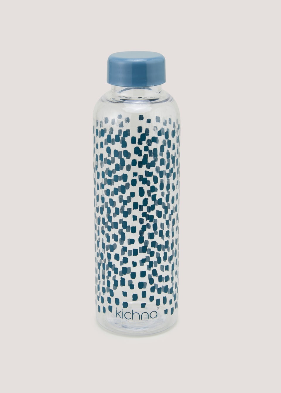 Blue Dash Print Water Bottle (21.5cm x 6.5cm)