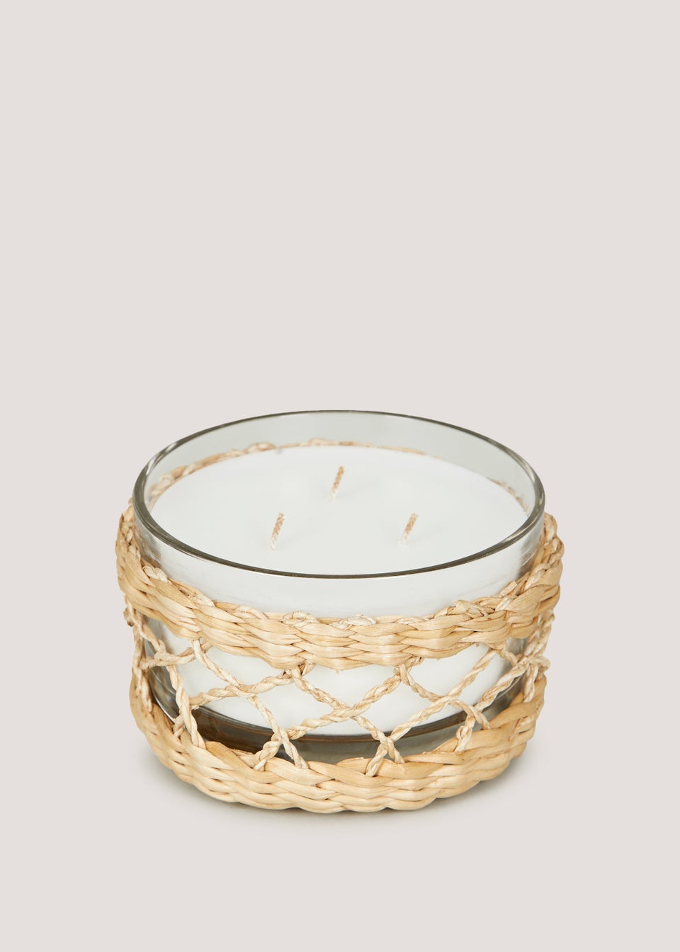 3 Wick Banana Basket Candle (13cm x 8cm)
