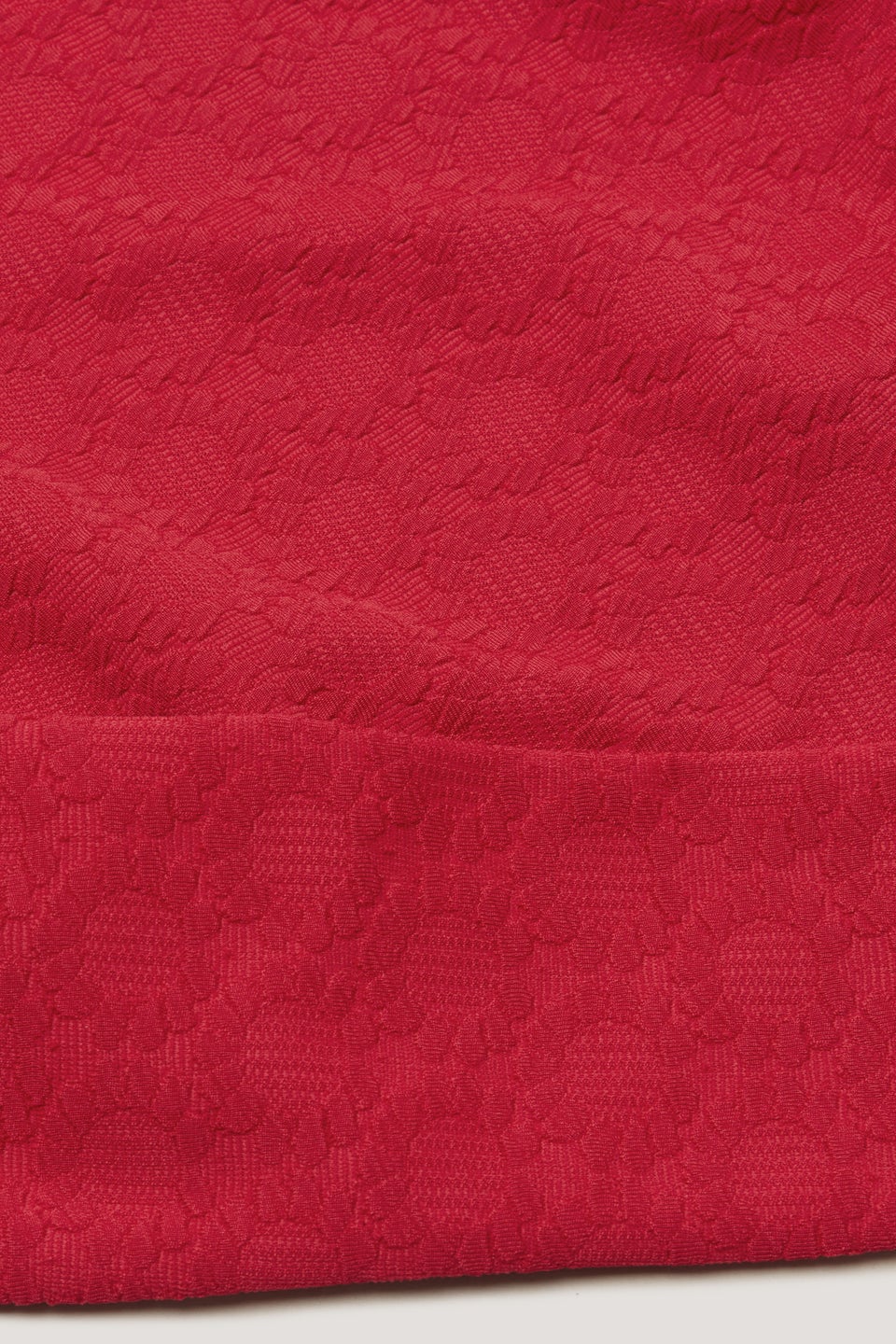 Girls Candy Couture Red Textured Long Sleeve T-Shirt (9-16yrs)