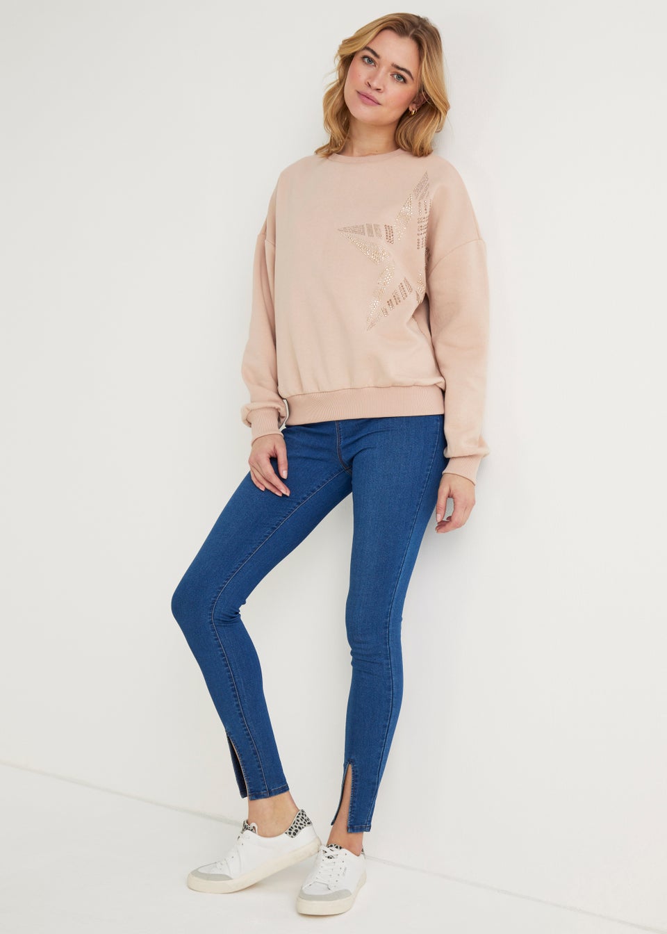 Beige Star Sweatshirt