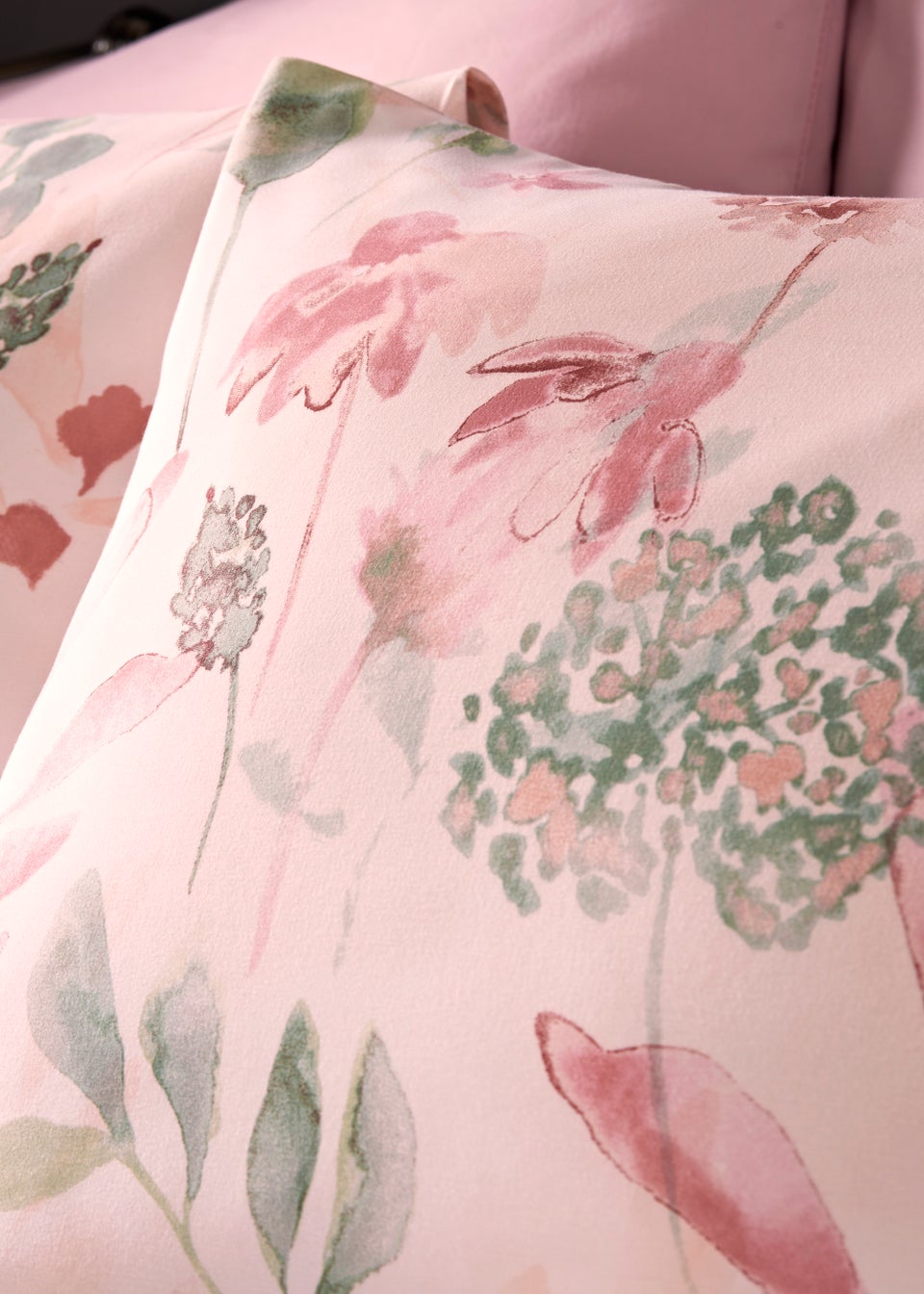 Pink Floral Reversible Duvet Cover