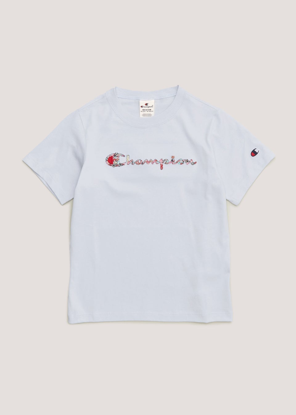 Pink and blue champion shirt discount
