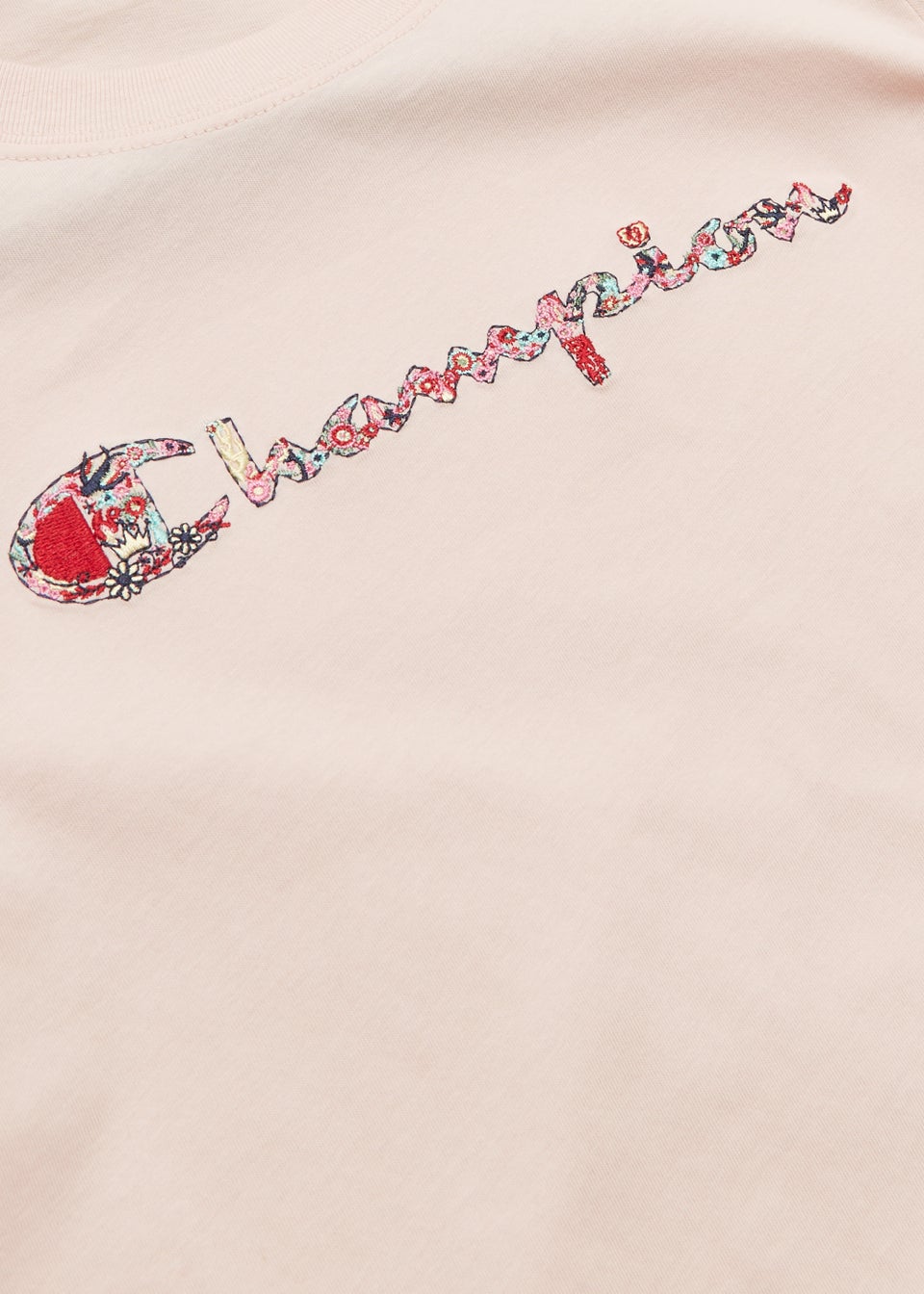 Girls Champion Pink Crew Neck T-Shirt (Small-XXL)