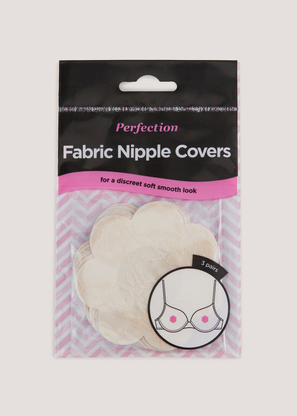 Perfection 3 Pack Fabric Nipple Covers