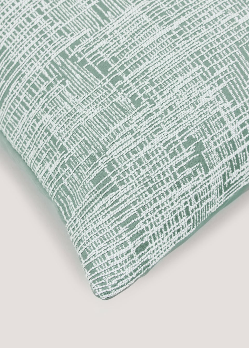 Green Crosshatch Cushion (43cm x 43cm)