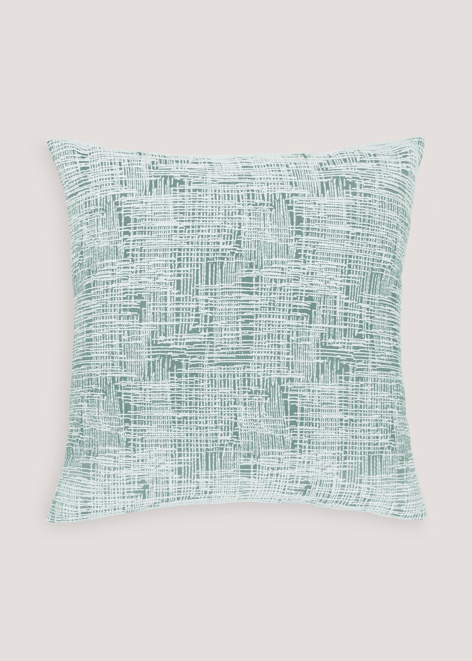 Green Crosshatch Cushion (43cm x 43cm)