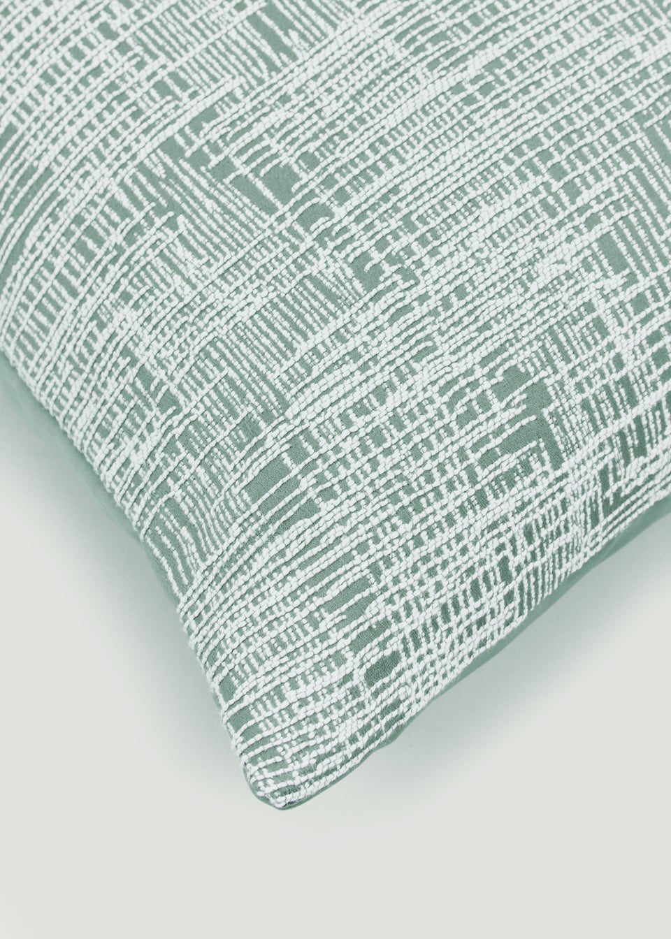 Green Crosshatch Cushion (43cm x 43cm)