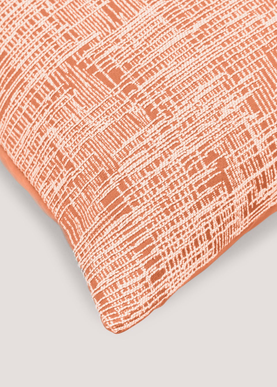 Orange Crosshatch Cushion (43cm x 43cm)