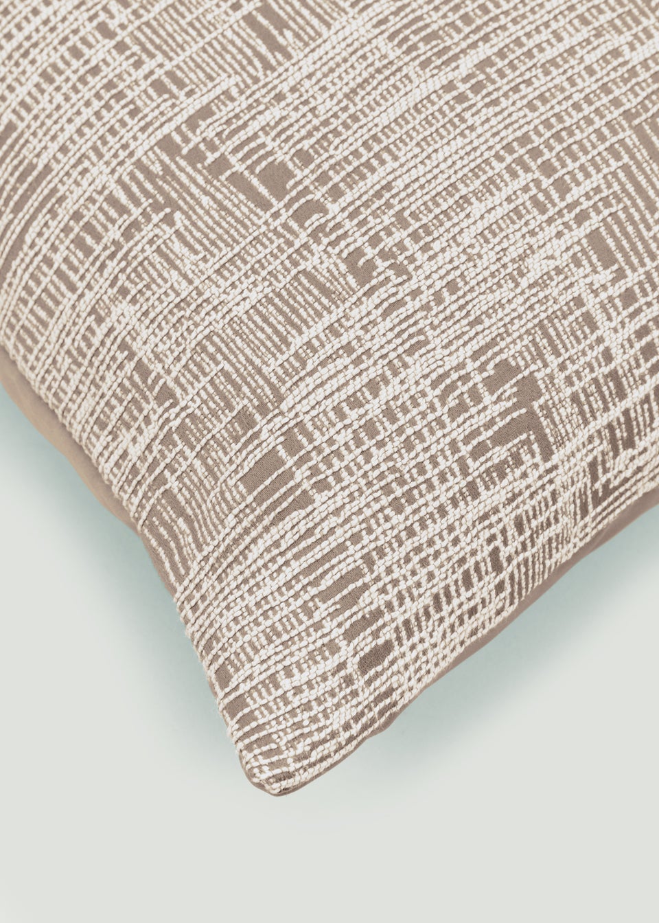 Brown Crosshatch Cushion (43cm x 43cm)