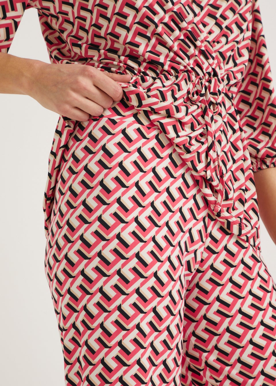 Et Vous Multicoloured Geo Print Jersey Co-Ord Trousers