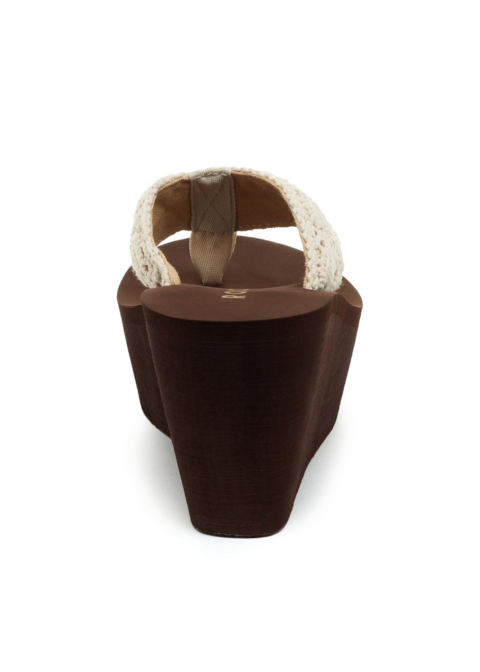 Rocket Dog Diver Cream Webbing Wedge Sandals - Matalan