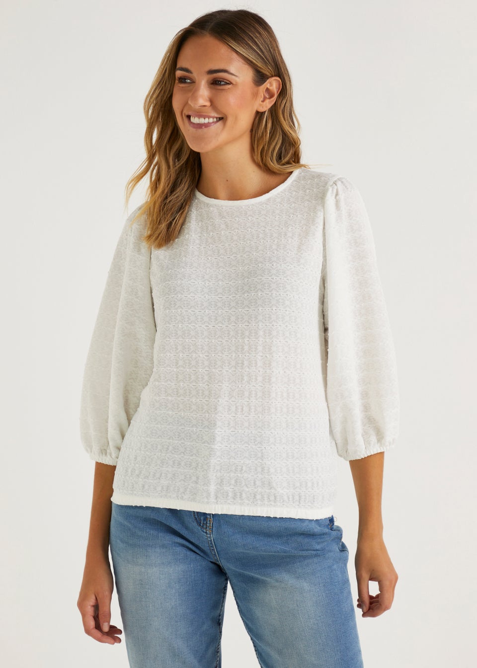 Cream puff sleeve top 2025