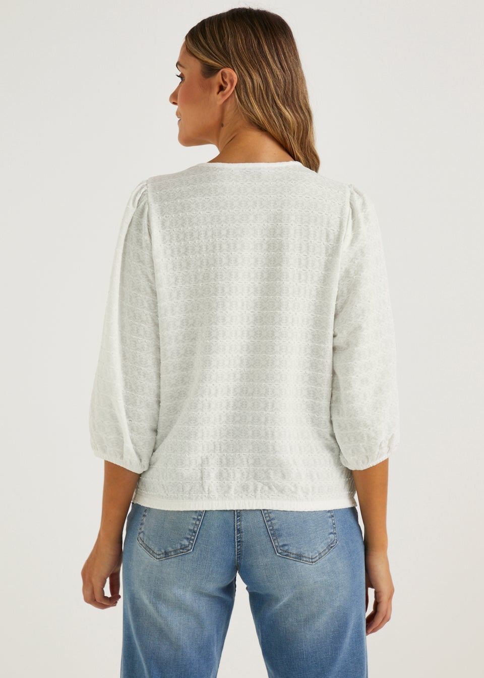 Cream Puff Sleeve Top