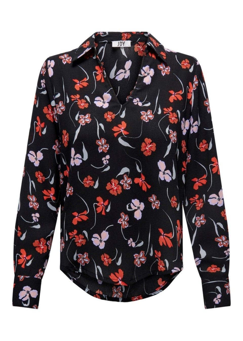 JDY Edith Black Floral Shirt