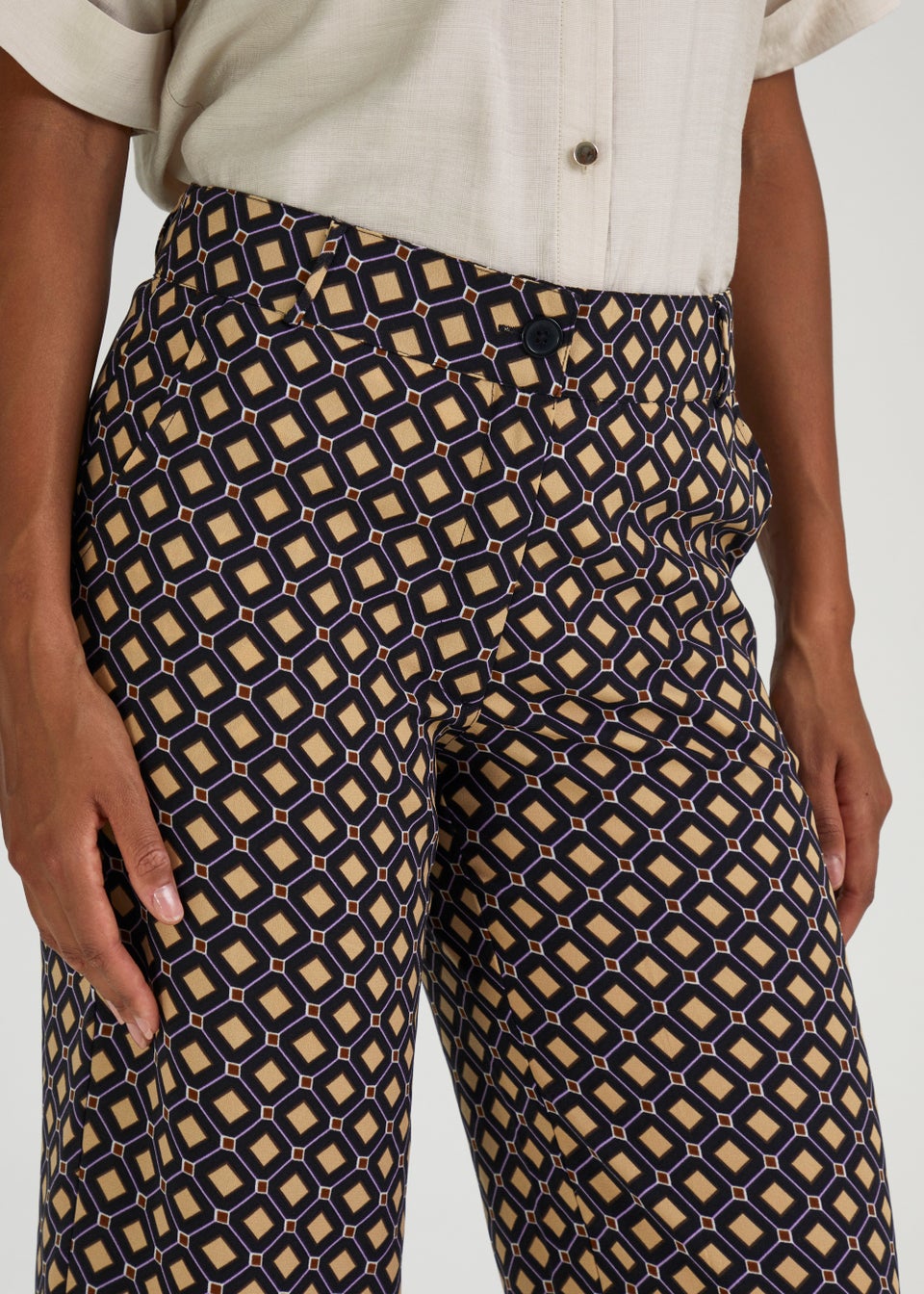 JDY Edith Multicoloured Wide Leg Trousers