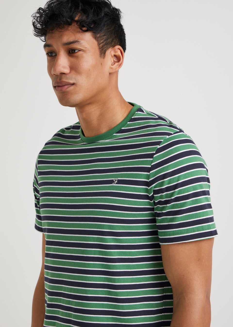 Farah Katz Green Stripe T-Shirt