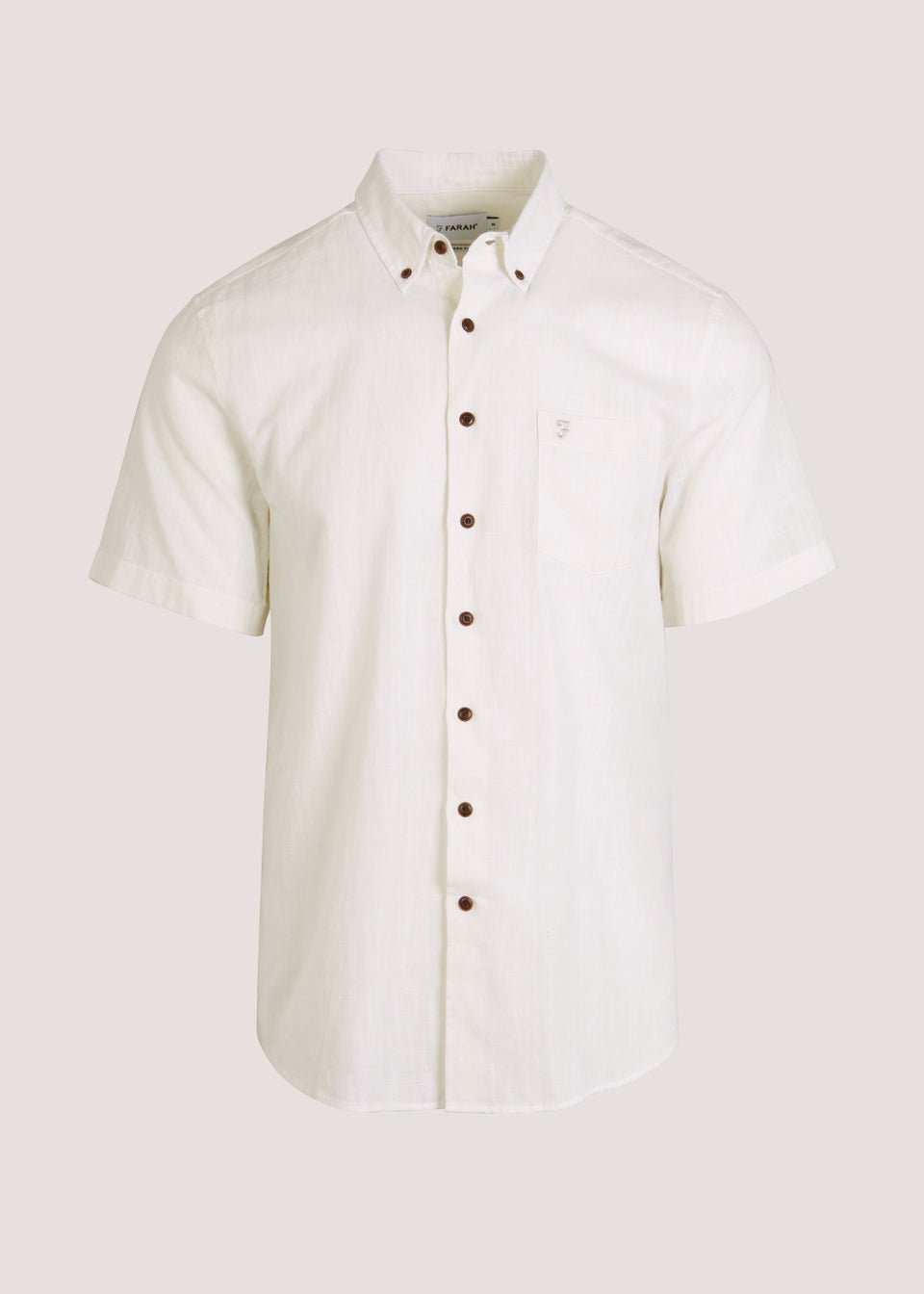 Farah Densmore White Short Sleeve Shirt