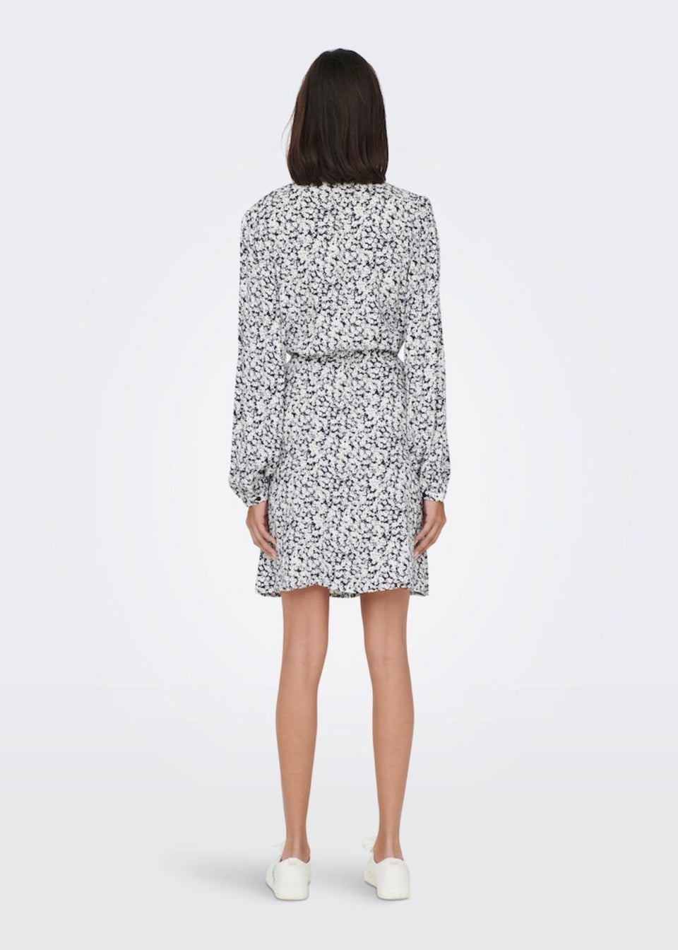 JDY Alice White Floral Shirt Dress