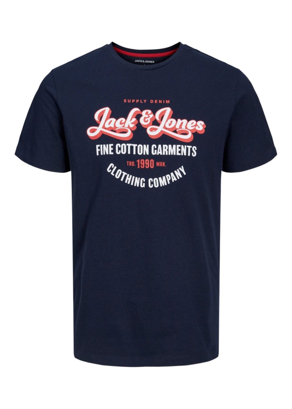 Jack & Jones Junior Navy Logo T-Shirt (6-16yrs) - Matalan