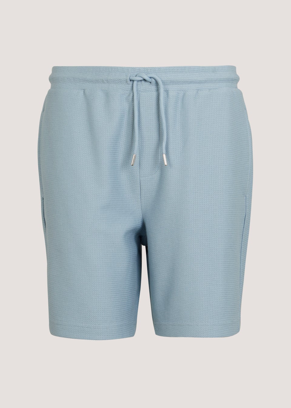 T&W Blue Paris Textured Shorts