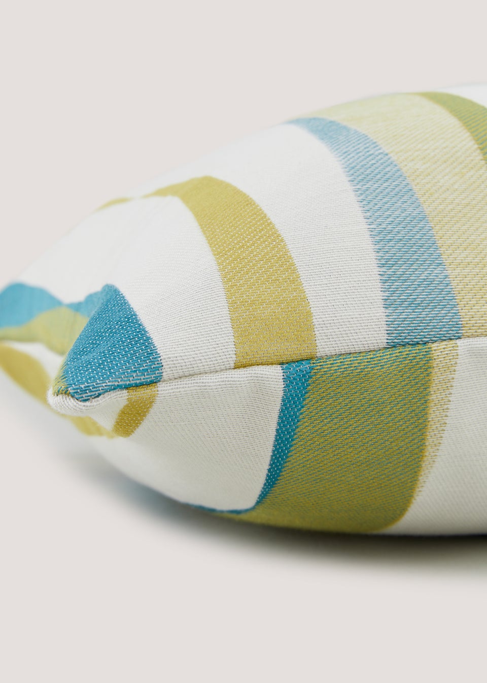 Multicoloured Jacquard Stripe Cushion (43cm x 43cm)